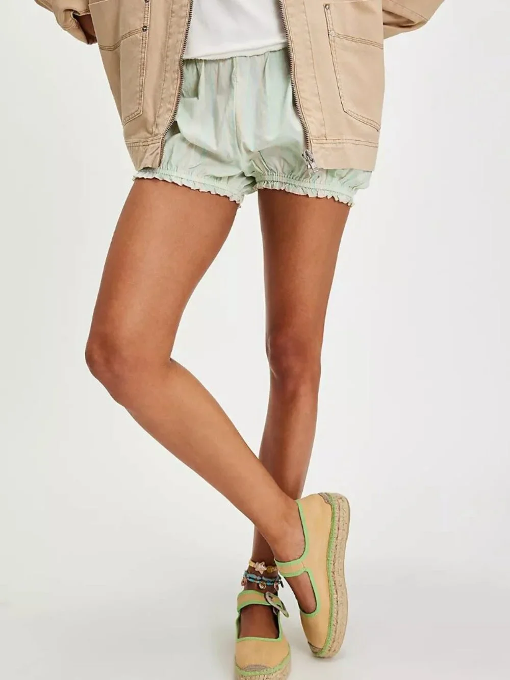 Free People Surfside Mary Jane Espadrilles Canvas  Platform Size 38 NWOB
